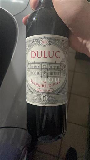 Bordeaux Saint-Julien Duluc de Branaire-Ducru 2018