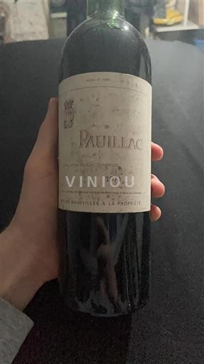 Bordeaux Pauillac Grand Cru Latour 1974