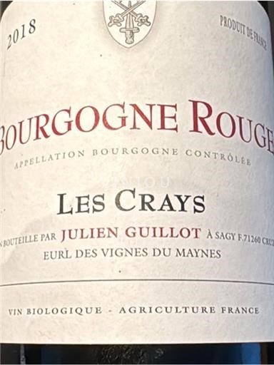 Burgund Vignes du Maynes Les Crays 2018