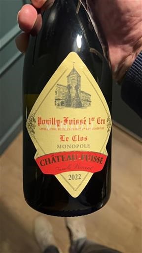 Burgund Pouilly-fuissé Premier Cru Fuissé Le Clos Monopole 2022