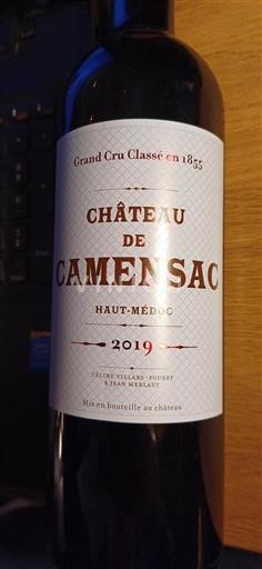 Bordeaux Haut-Médoc Grand Cru Château Camensac 2019