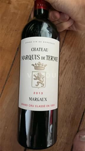 Bordeaux Margaux Grand Cru Marquis de Terme 2013