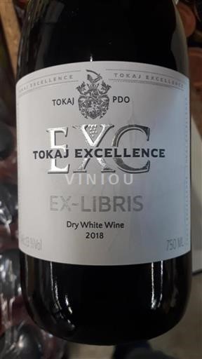 Vin Blanc sec Ex-Libris Tokaj Excellence 2018 Hongrie Tokaj
