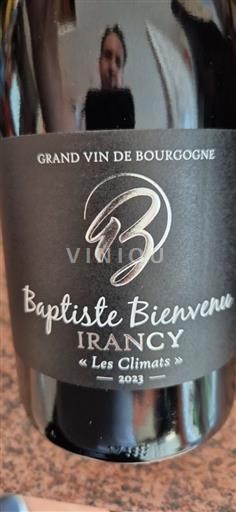 Borgogna Irancy Baptiste Bienvenu les climats 2023