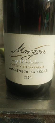 Beaujolais Morgon Domaine La Bêche Vieilles Vignes 2020