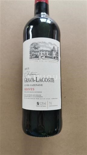 Bordeaux Graves Château Grava-Lacoste Cazenave 2013