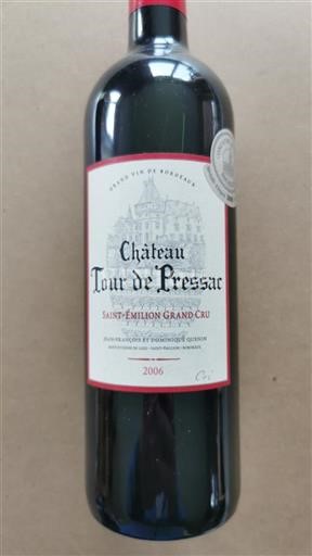 Bordeaux Saint-Émilion Grand Cru Grand Cru Château Tour de Pressac 2006