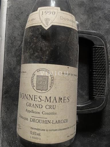 Vin Rouge sec Domaine Drouhin-Laroze 1990 France Bourgogne Bonnes-mares AOC Grand Cru