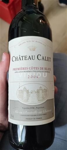 Bordeaux Nespecifikováno Château Calet 2004