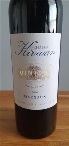 Bordeaux Margaux Grand Cru Château Kirwan 2016