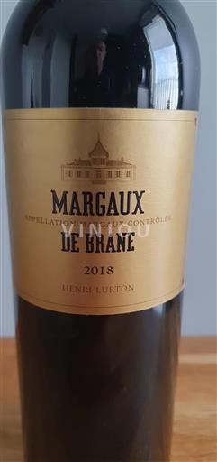 Bordeaux Margaux Henri Lurton De Brane 2018