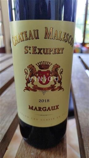 Bordeaux Margaux Grand Cru Château Malescot St. Exupéry 2018
