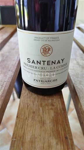 Vin Rouge sec La Comme Patriarche Père & Fils 2017 France Bourgogne Santenay AOC Premier Cru
