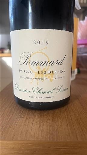 Burgundy Pommard Premier Cru Domaine Chantal Lescure Les Bertins 2019