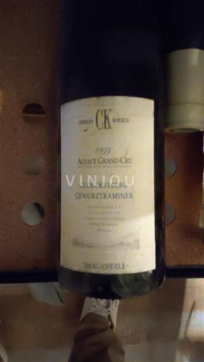 Alsácia Alsácia Grand Cru Grand Cru Charles Koehly Gloeckelberg Gewurztraminer 1999
