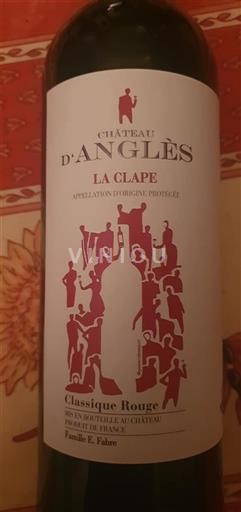 Languedoc La Clape Château Anglès Classique Rouge 2022