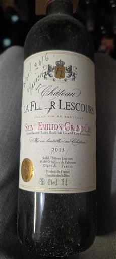 Bordeaux Saint-Émilion Grand Cru Château La Fleur Lescours 2013
