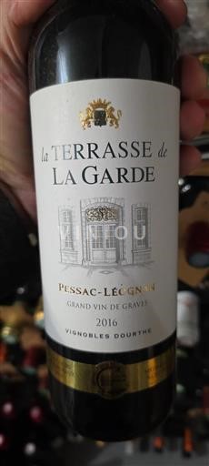 Bordeaux Pessac-Léognan Vignobles Dourthe La Terrasse de La Garde 2016