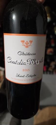 Bordeaux Saint-Estèphe Cru Bourgeois Château Coutelin-Merville 2015