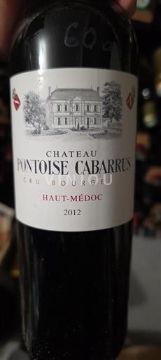 Burdeos Haut-Médoc Cru Bourgeois Château Pontoise Cabarrus 2012
