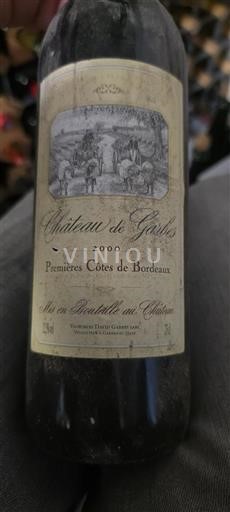 Bordeaux Premières-côtes-de-bordeaux Château Garbes 2000