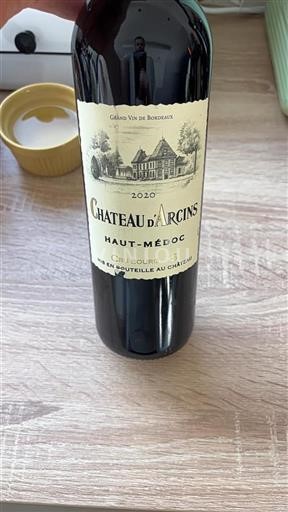 Bordeaux Haut-Médoc Cru Bourgeois Château Arcins 2020
