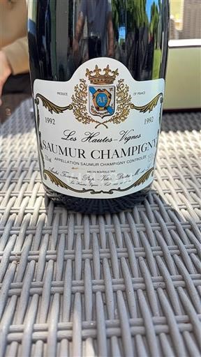 Vallée de la Loire Saumur-champigny Les Hautes-Vignes 1992