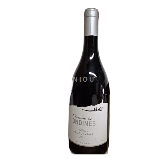 Vin Rouge sec Domaine Des Ondines 2017 France Vallée du Rhône Vacqueyras