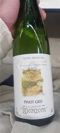Elzas Alsace Grand Cru Grand Cru Jean-Bernard Weinzorn Florimont 2012