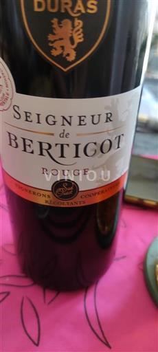 Zuidwest-Frankrijk Côtes-de-duras Berticot Seigneur de Berticot Niet-geïntegreerd