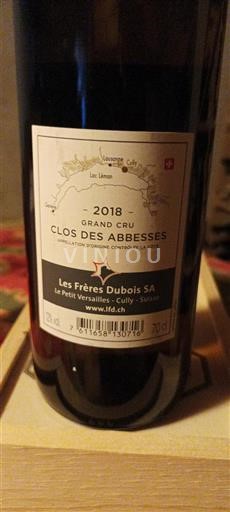 Vaud La Côte DOC Les Frères Dubois Clos des Abbesses 2018