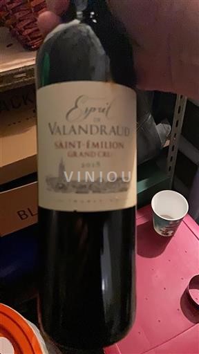 Bordeaux Saint-Émilion Grand Cru Valandraud Esprit de Valandraud 2018