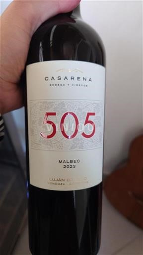 Vin Rouge sec 505 Casarena 2023 Argentine Mendoza