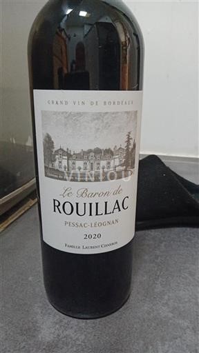 Bordeaux Pessac-Léognan Le Baron de Rouillac 2020