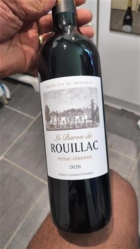 Bordeaux Pessac-Léognan Le Baron de Rouillac 2020