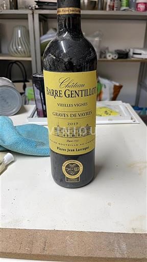Bordeaux Graves-de-Vayres Château Barre Gentillot Vielles Vignes 2019
