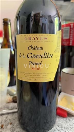 Bordeaux Graves Château La Gravelière Prieuré 2006