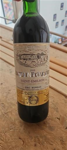 Bordeaux Saint-Émilion Château Patarabet 1988
