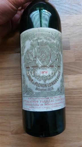 Bordeaux Pauillac Grand Cru Château Pichon Longueville Baron 1976