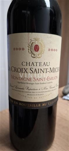Bordeaux Montagne-Saint-Émilion Château La Croix Saint-Michel 2000