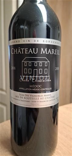 Bordeaux Médoc Château Mareil Chancelade 2008