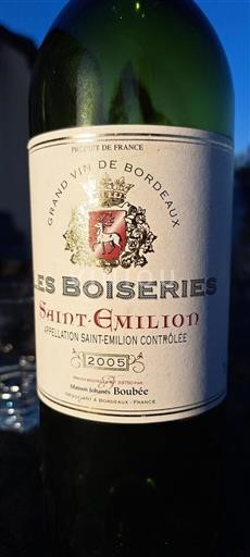 Bordeaux Saint-Émilion Les Boiseries 2005