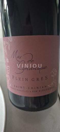 Languedoc Saint-Chinian Mas de Cynanque Plein Grès 2022
