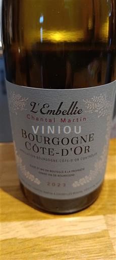 Bourgondië Bourgogne Côte d'Or Chantal Martin L'Embellie 2023
