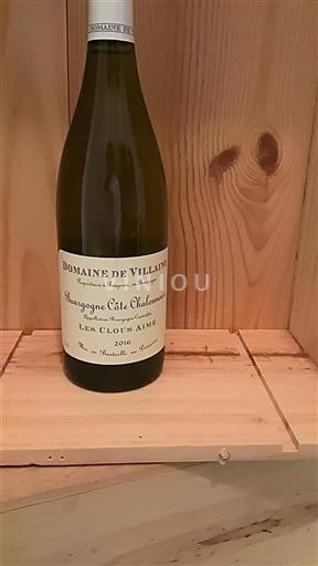 Bourgogne Bourgogne Côte Chalonnaise Domaine Villaine Les Clous Aimé 2016
