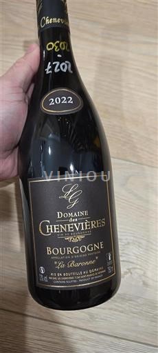 Burgundy Domaine Des Chenevières La Baronne 2022
