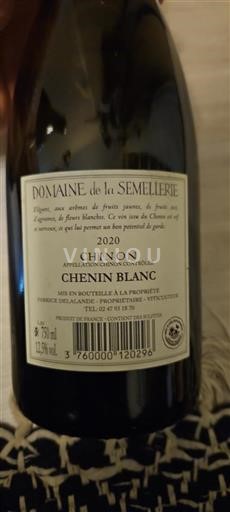 Valle del Loira Chinon Domaine La Semellerie 2020