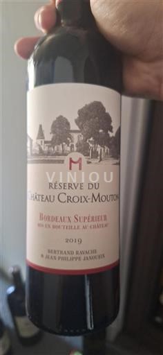 Bordeaux Bordeaux Supérieur Château Croix-Mouton Réserve du Château Croix-Mouton 2019