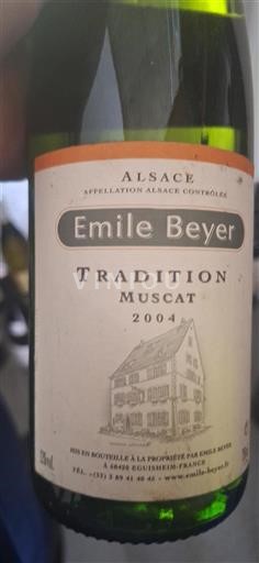 Alsácia Grand Cru Emile Beyer Tradition Muscat 2004