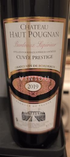 Bordeaux Bordeaux Supérieur Château Haut Pougnan Prestige 2019
